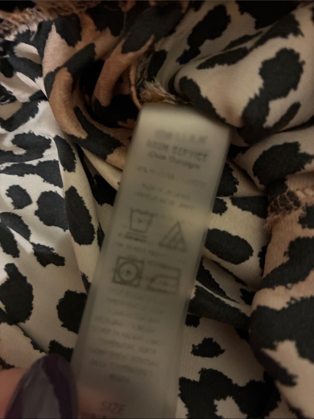 Room Service animal print pajamas (M) - Picture 7 of 8
